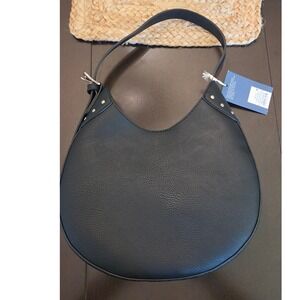 Universal Thread Hobo Bag Womens OS Black New Studded Faux Leather Shoulder Bag